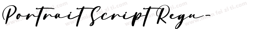 Portrait Script Regu字体转换
